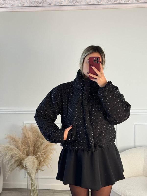Bomber piumino strass - Follie by Alice