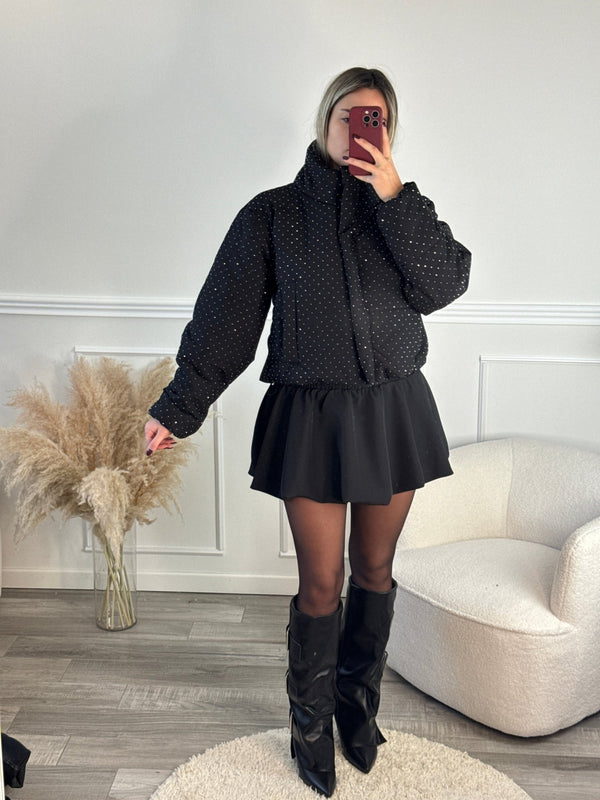 Bomber piumino strass - Follie by Alice