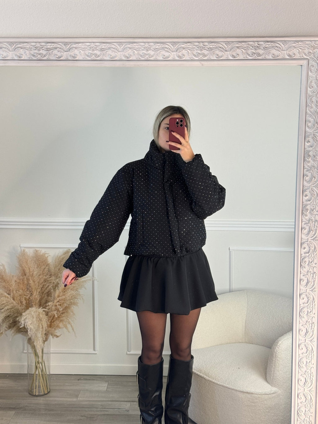 Bomber piumino strass - Follie by Alice