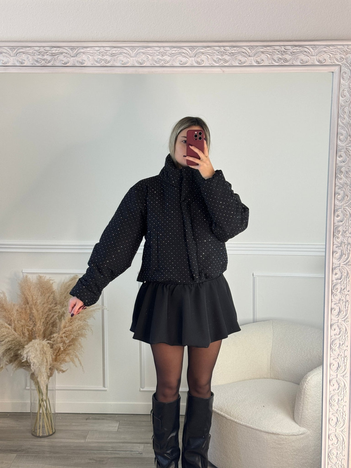 Bomber piumino strass - Follie by Alice