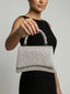 Borsa a mano con strass gioiello argento - Follie by Alice