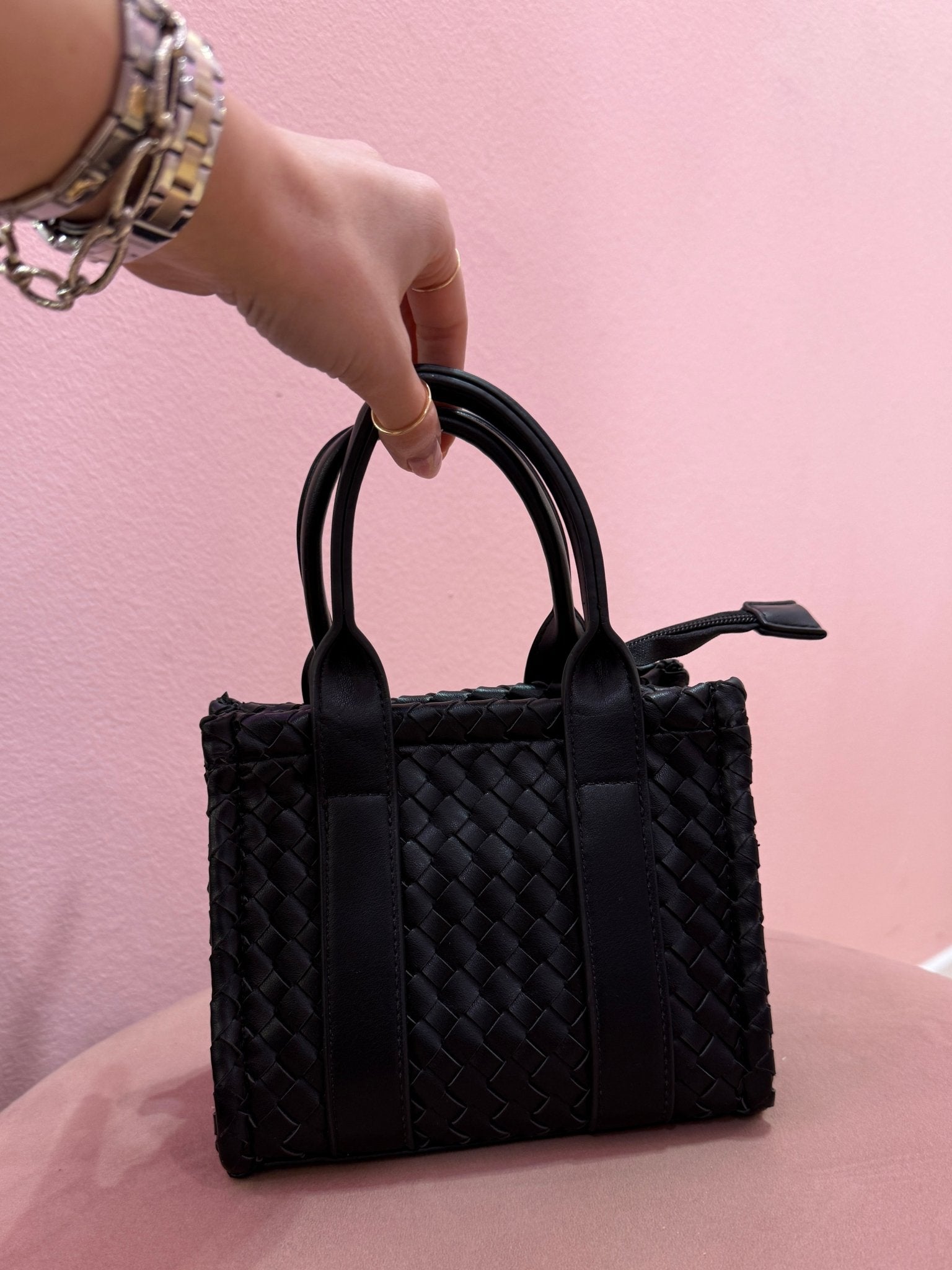 Borsa a mano effetto intrecciato - Follie by Alice