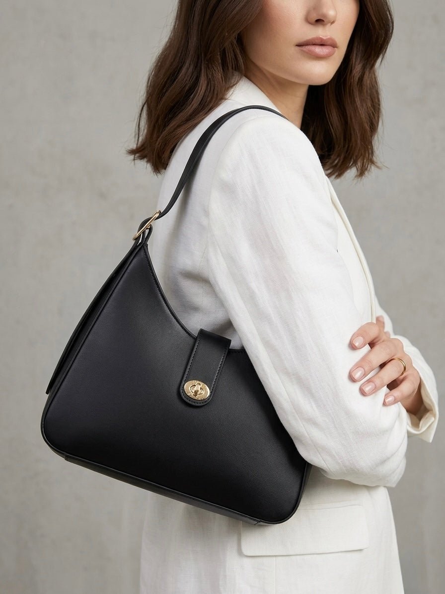 Borsa a spalla con fermaglio dorato - Follie by Alice