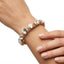 Braccialetto rigido oro con pietrine brillanti - Follie by Alice