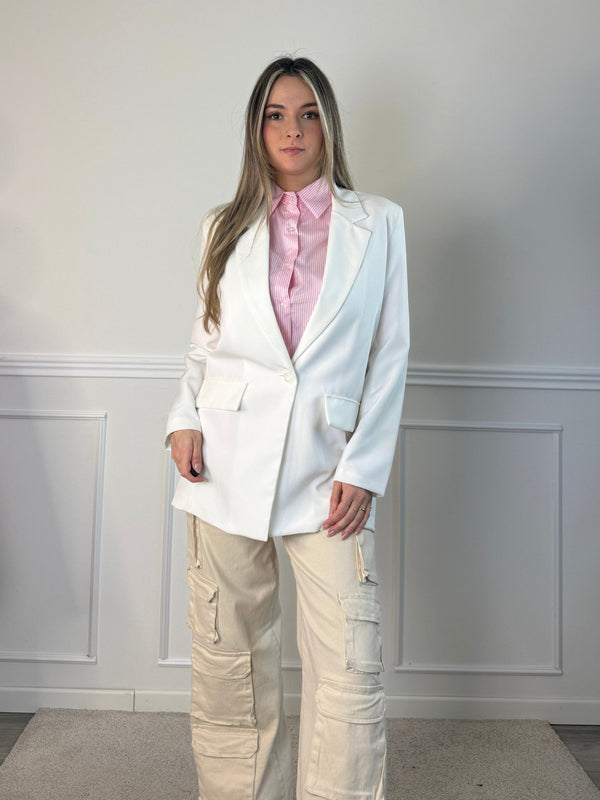 Camicia a righe con cuore ricamato - Follie by Alice