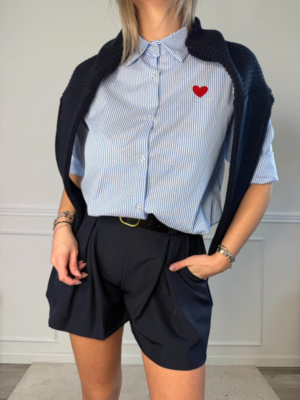 Camicia a righe heart - Follie by Alice