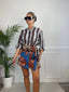 Camicia azzurra in lyocell a righe nere MARRAKECH - Follie by Alice