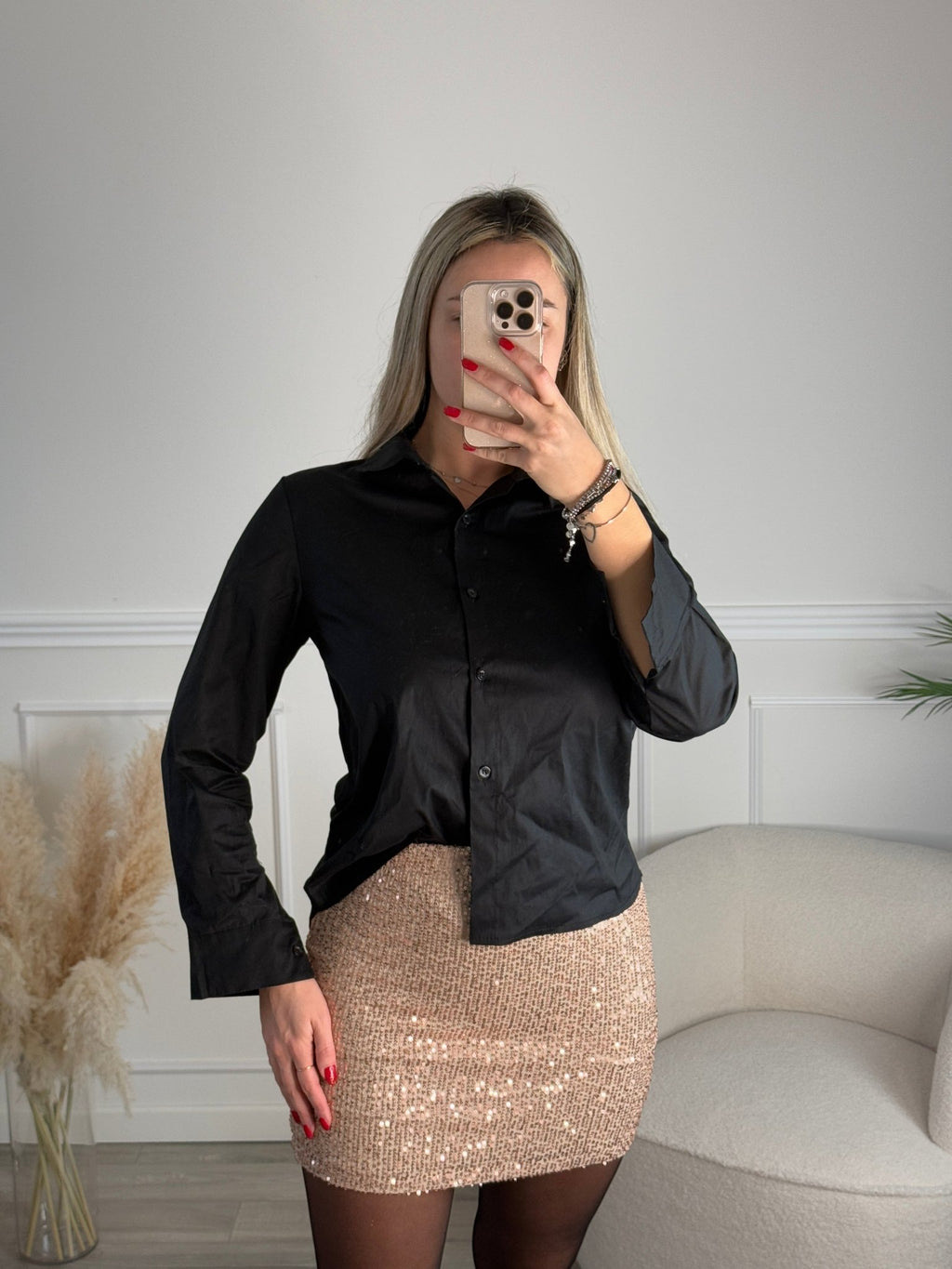 Camicia con bottoni e colletto classico italiano - Follie by Alice