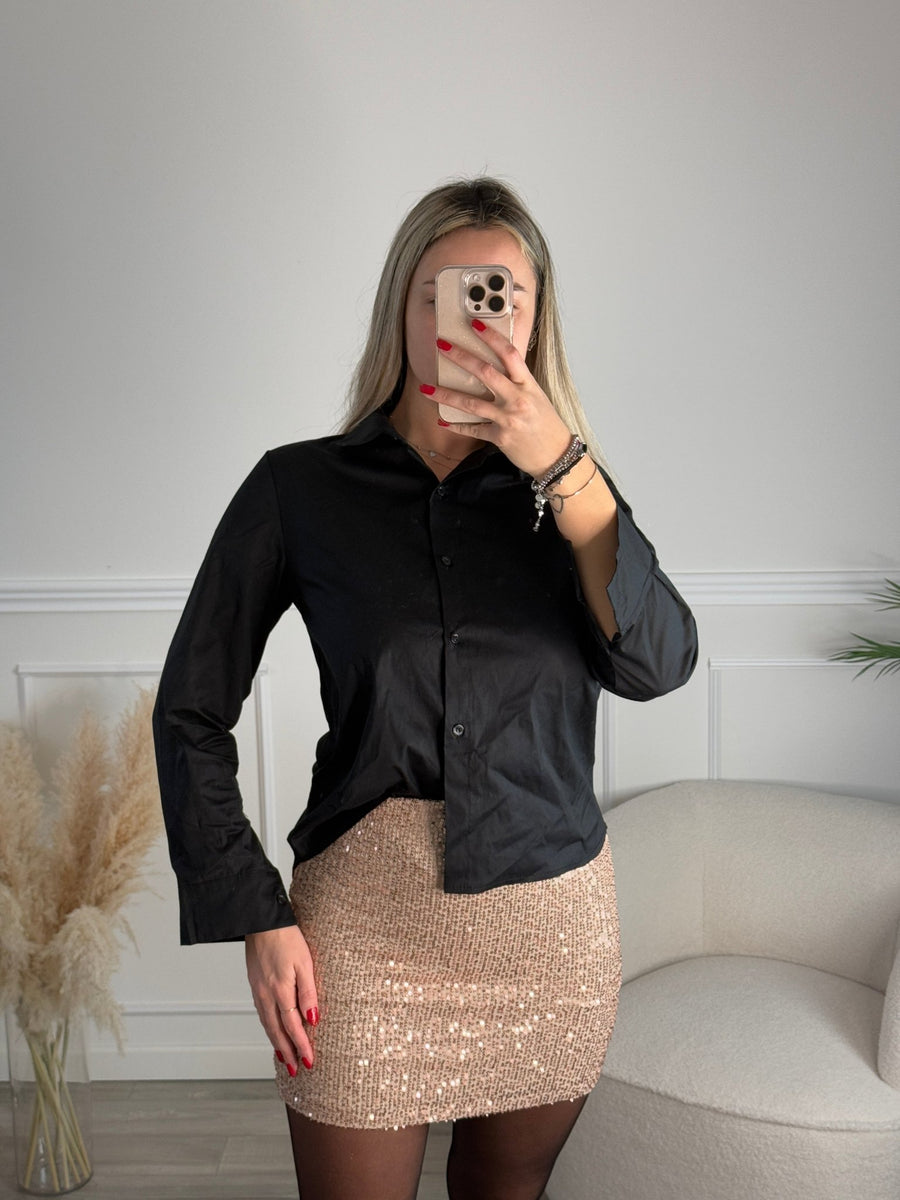 Camicia con bottoni e colletto classico italiano
