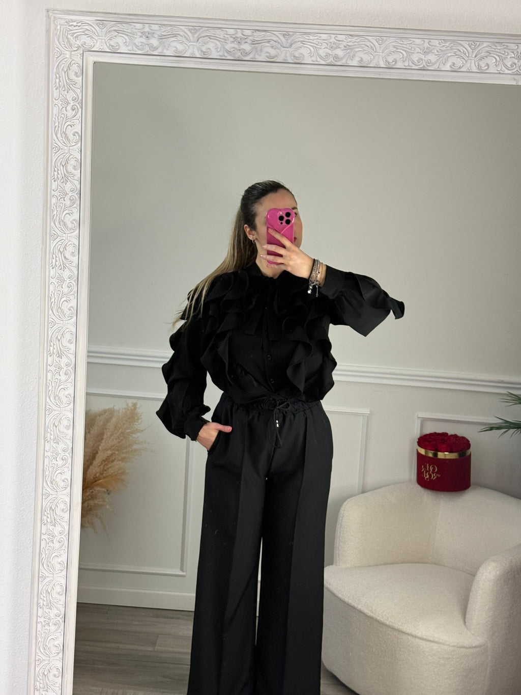Camicia con ruches e fiocchetto - Follie by Alice