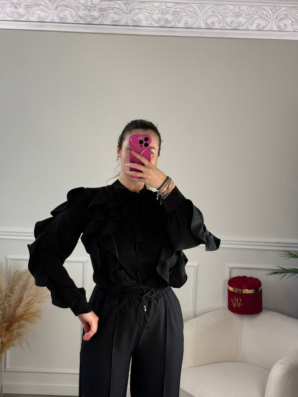 Camicia con ruches e fiocchetto - Follie by Alice
