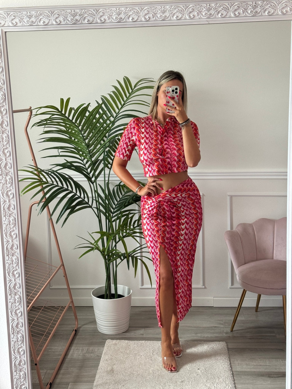 Camicia corta con fantasia etnica - Follie by Alice