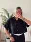 Camicia corta effetto lino - Follie by Alice