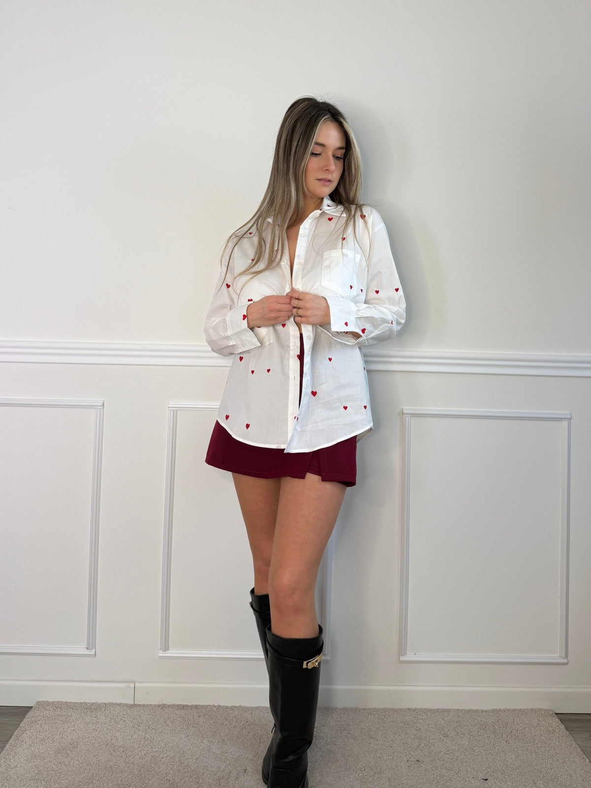 Camicia cuoricini - Follie by Alice