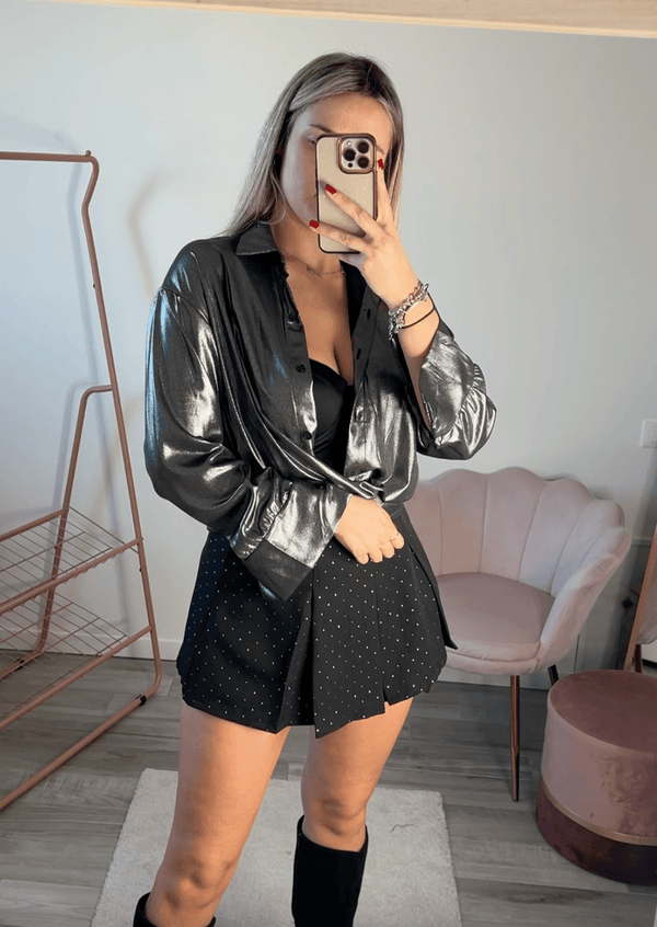 Camicia grigia metallizzata - Follie by Alice
