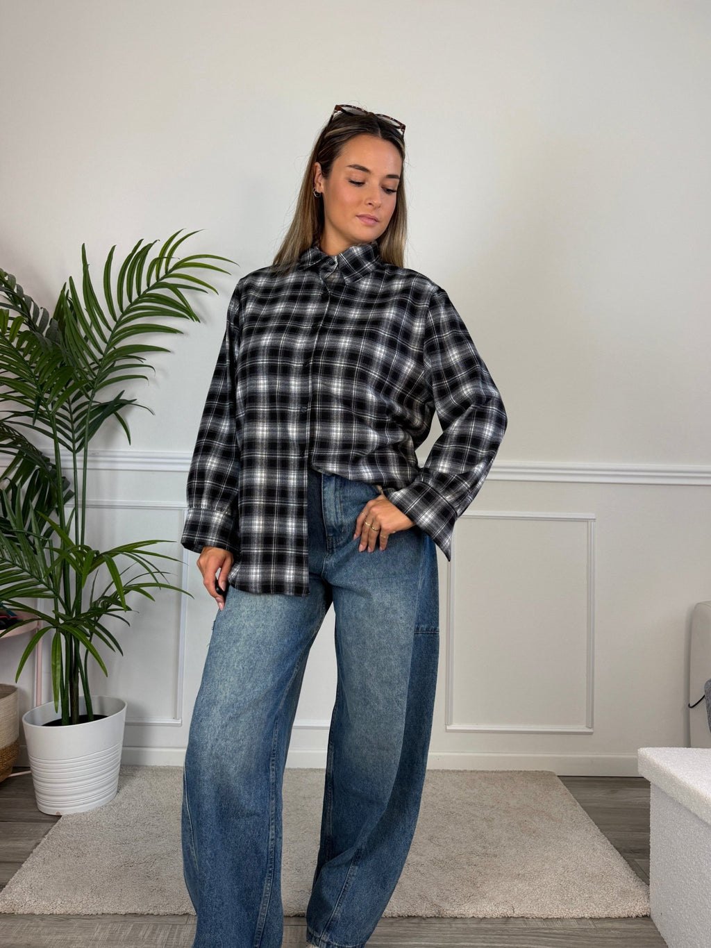 Camicia in flanella a quadri scozzesi ASPEN - Follie by Alice