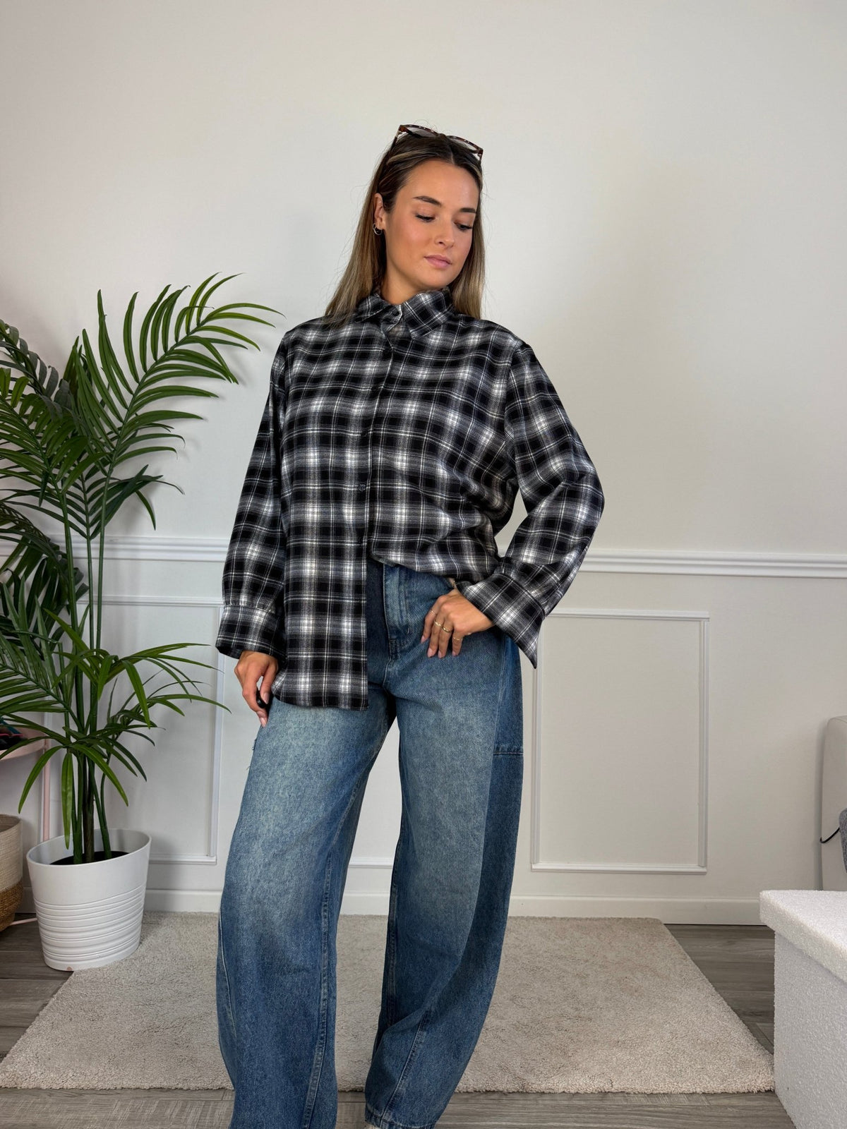 Camicia in flanella a quadri scozzesi ASPEN - Follie by Alice