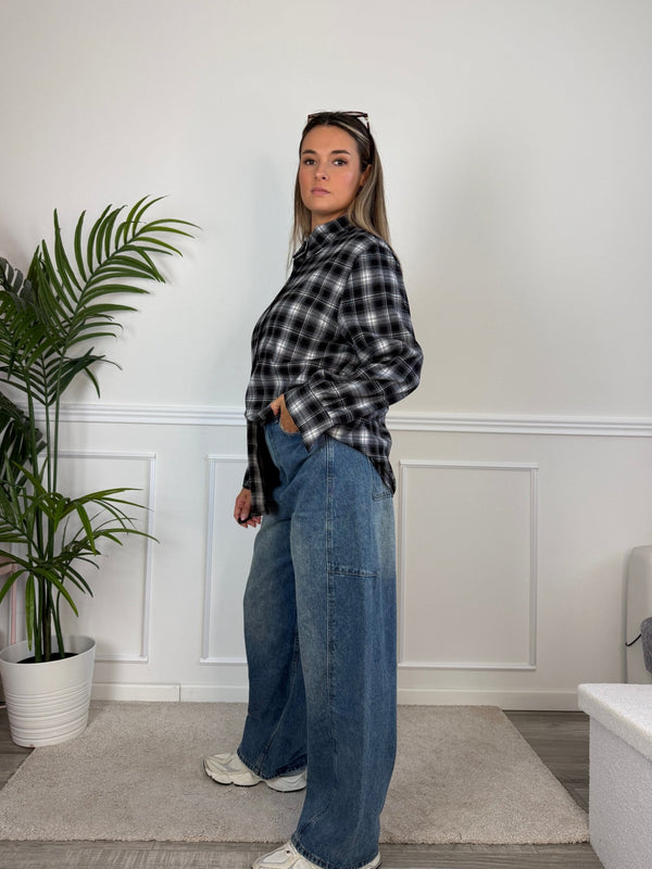 Camicia in flanella a quadri scozzesi ASPEN - Follie by Alice