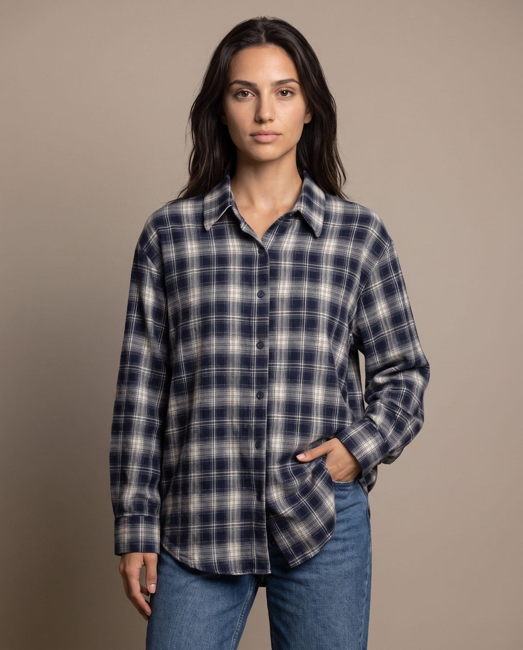 Camicia in flanella a quadri scozzesi ASPEN - Follie by Alice