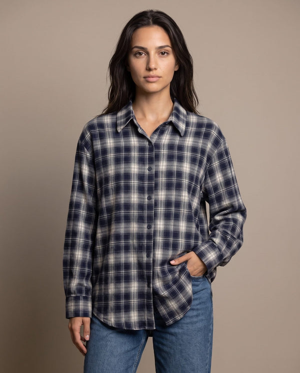 Camicia in flanella a quadri scozzesi ASPEN - Follie by Alice