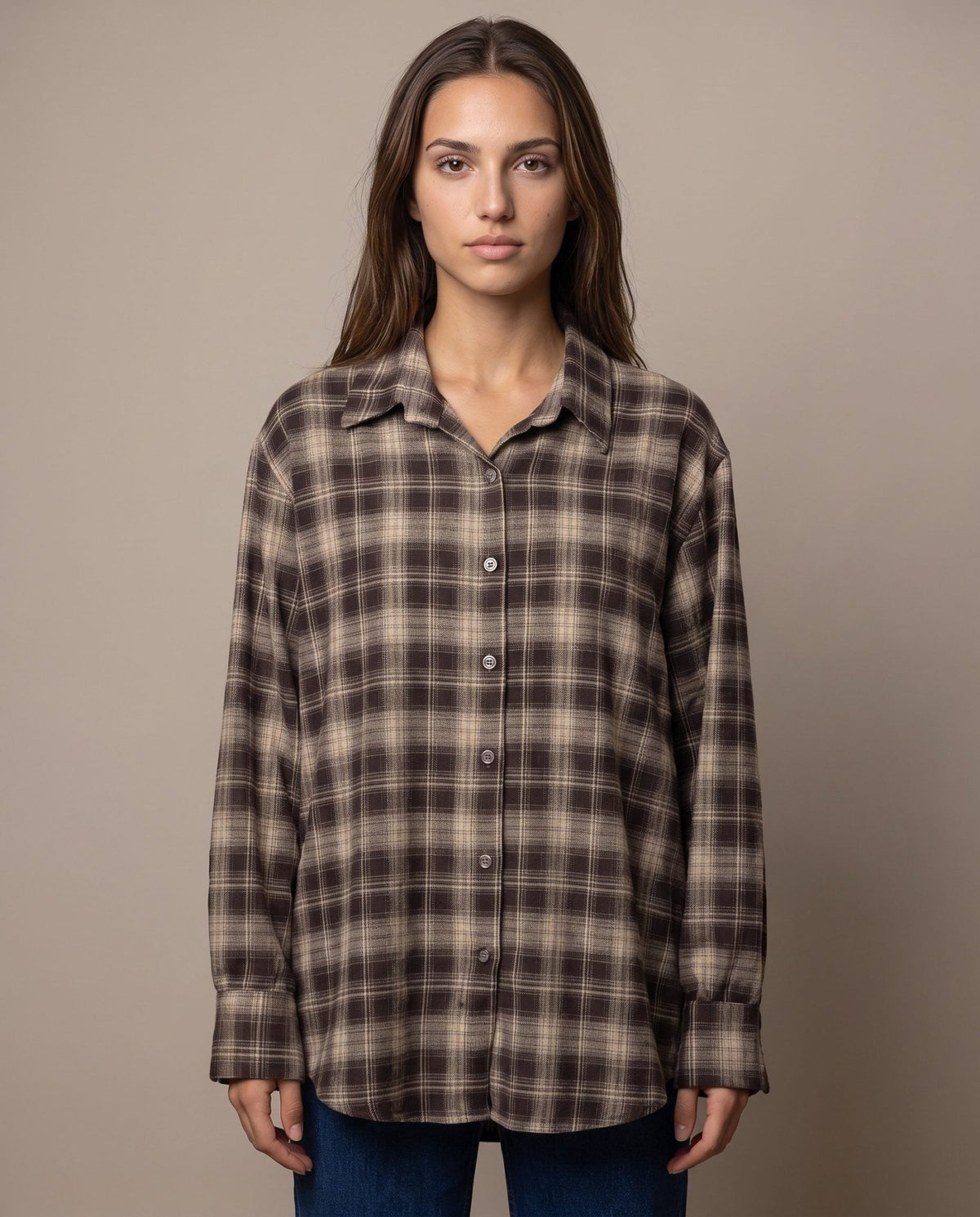 Camicia in flanella a quadri scozzesi ASPEN - Follie by Alice