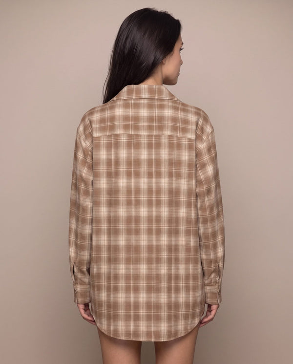 Camicia in flanella a quadri scozzesi ASPEN - Follie by Alice