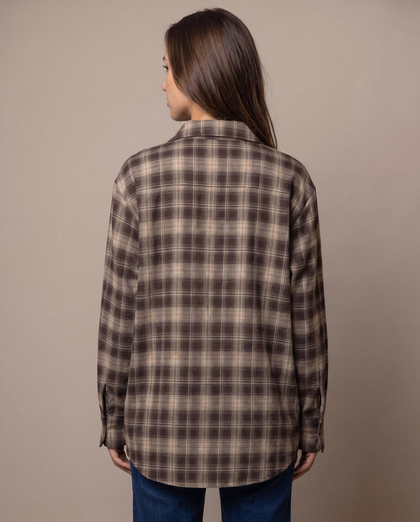 Camicia in flanella a quadri scozzesi ASPEN - Follie by Alice