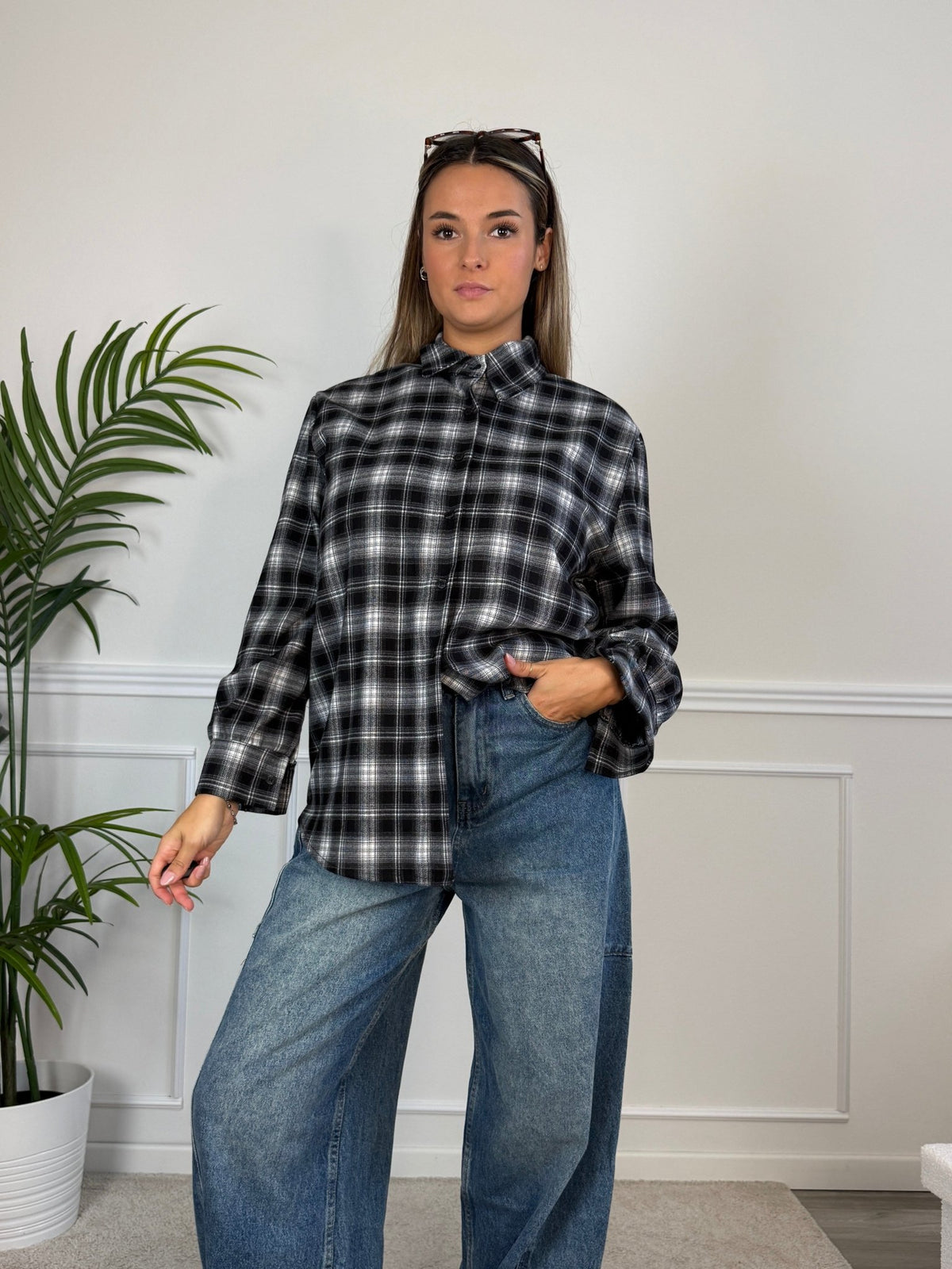 Camicia in flanella a quadri scozzesi ASPEN - Follie by Alice