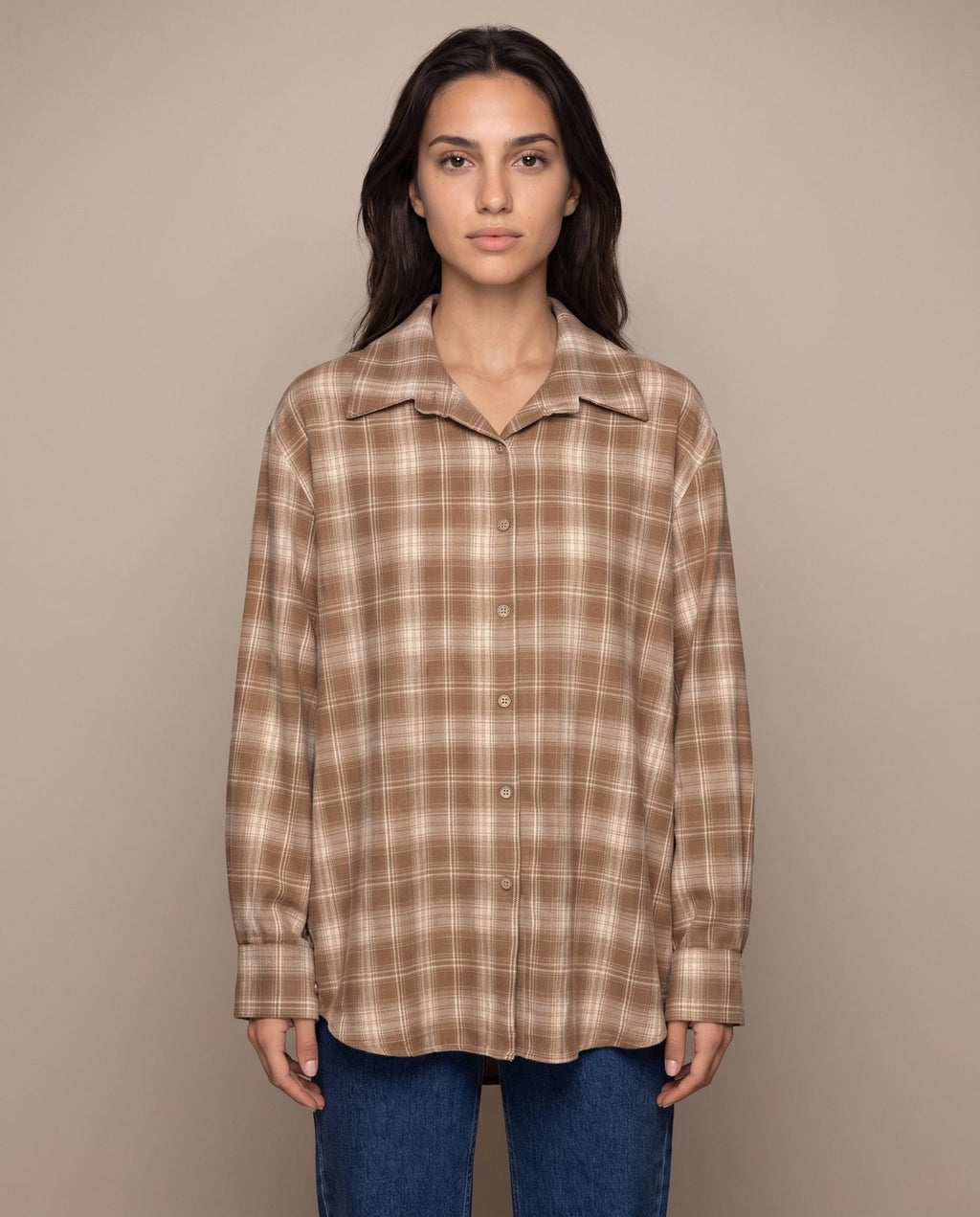 Camicia in flanella a quadri scozzesi ASPEN - Follie by Alice