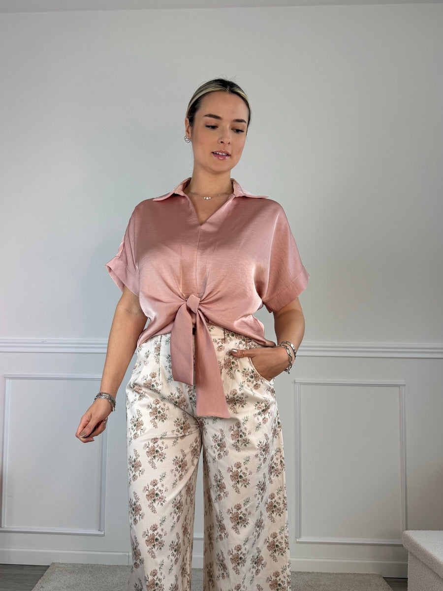 Camicia in raso con fiocco MIA – alternate