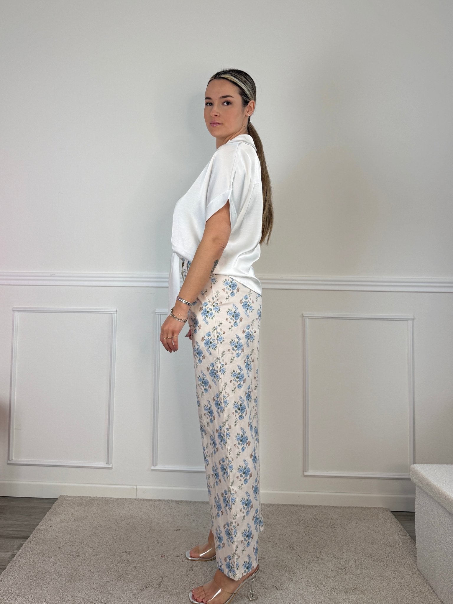 Camicia in raso con fiocco - Follie by Alice