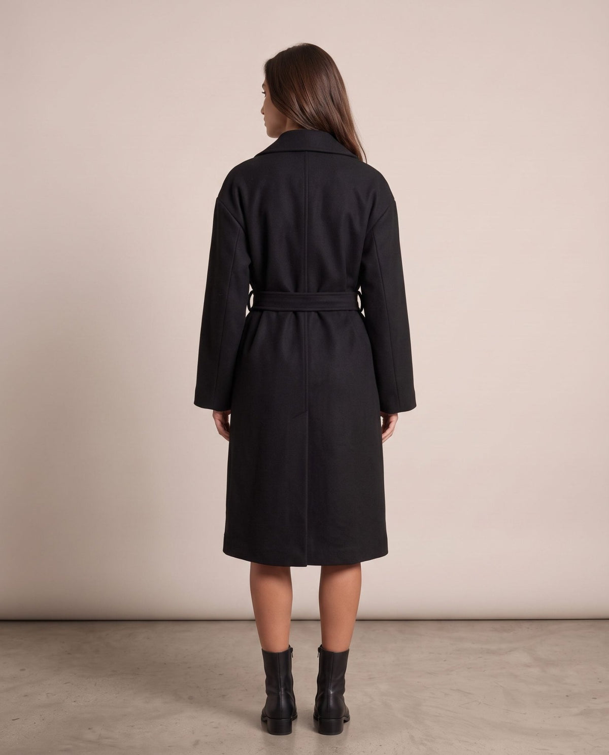 Cappotto lungo a vestaglia con cintura DAVOS - Follie by Alice