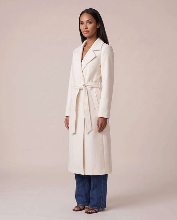 Cappotto lungo con cintura AVENUE - Follie by Alice