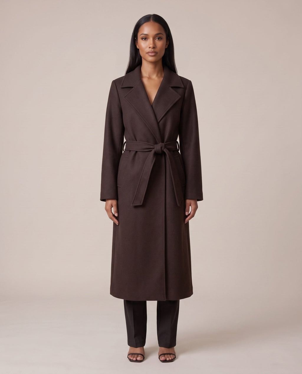 Cappotto lungo con cintura AVENUE - Follie by Alice