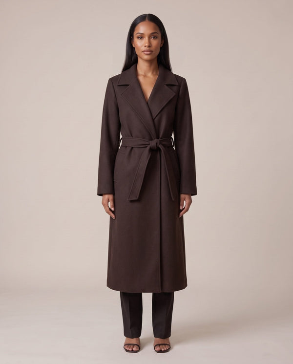 Cappotto lungo con cintura AVENUE - Follie by Alice