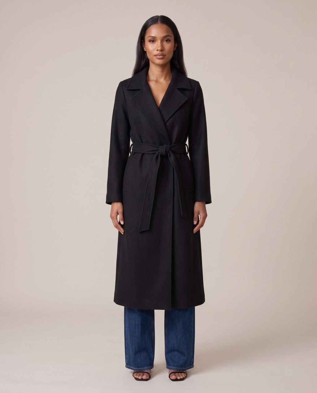 Cappotto lungo con cintura AVENUE - Follie by Alice