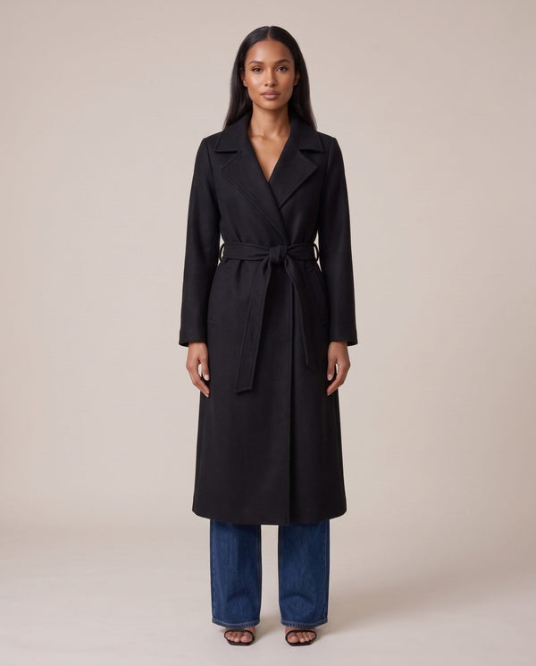 Cappotto lungo con cintura AVENUE - Follie by Alice