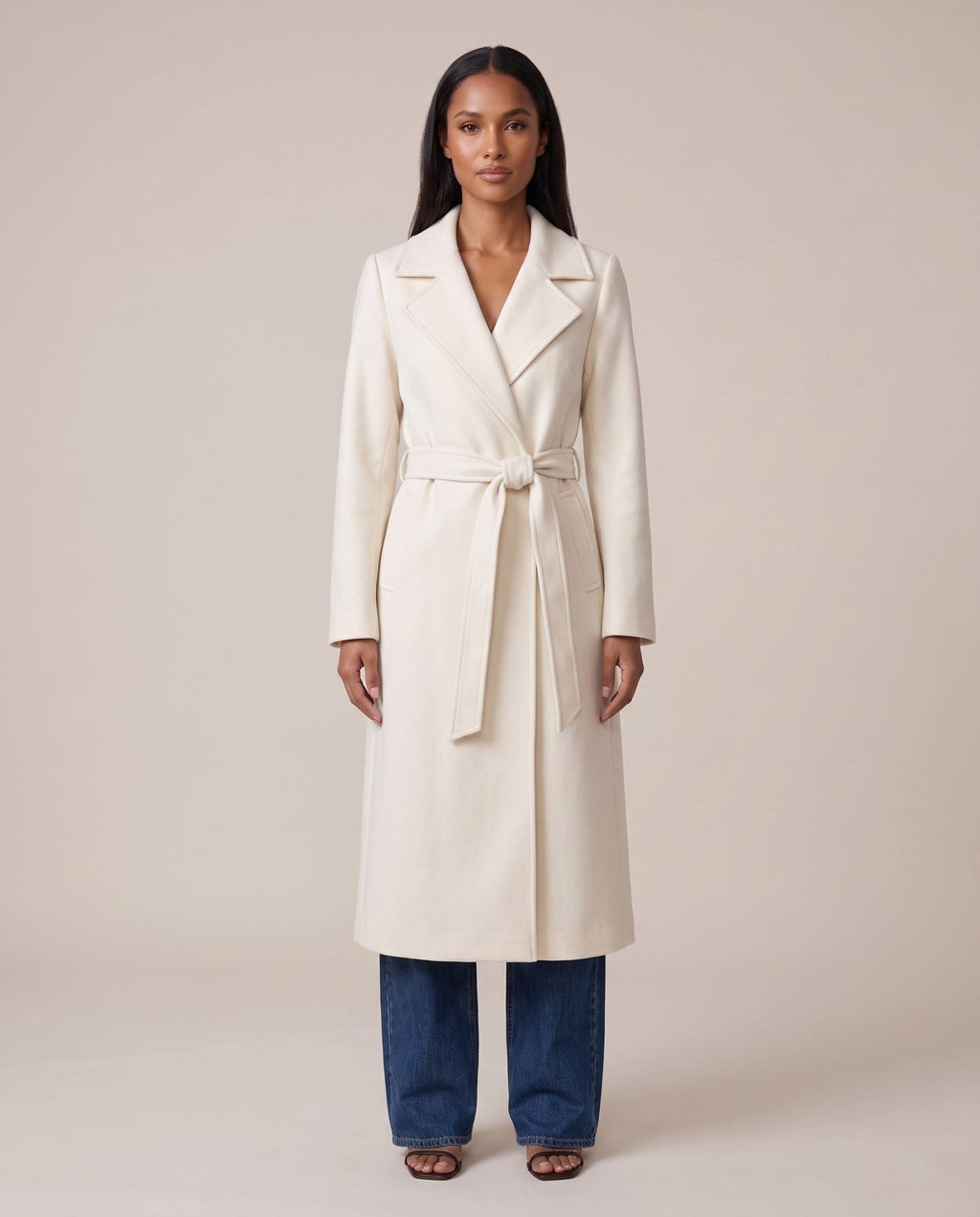 Cappotto lungo con cintura AVENUE - Follie by Alice