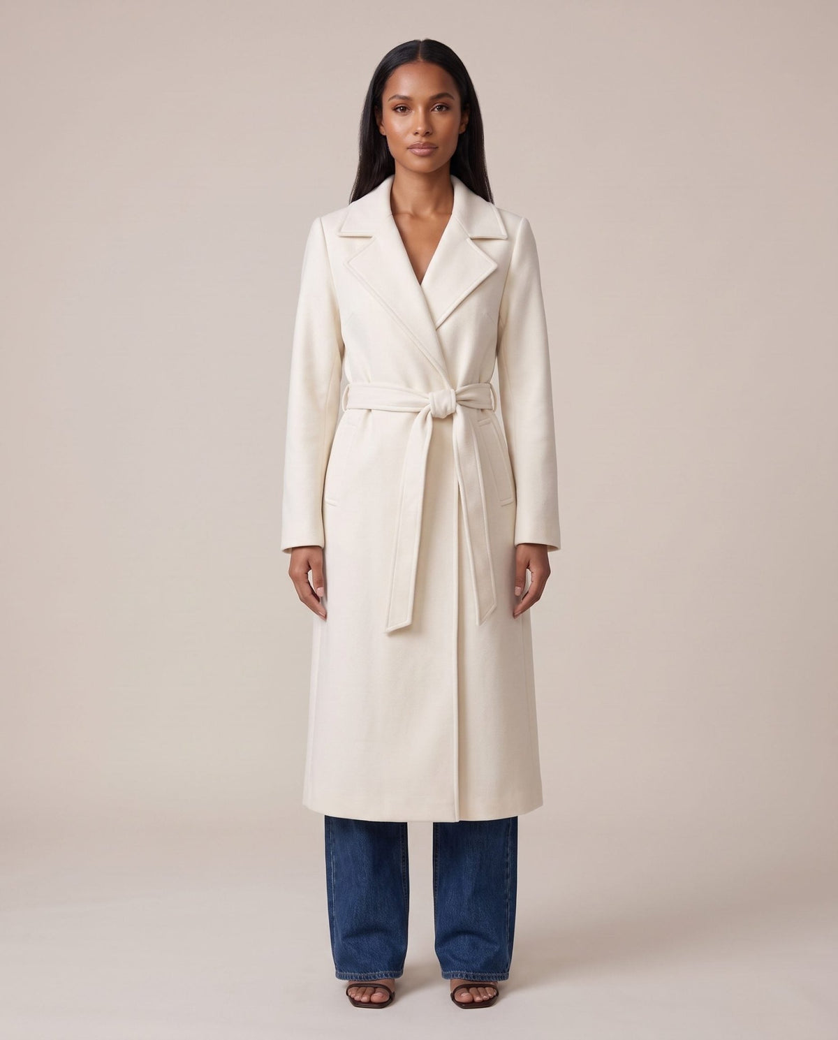 Cappotto lungo con cintura AVENUE - Follie by Alice
