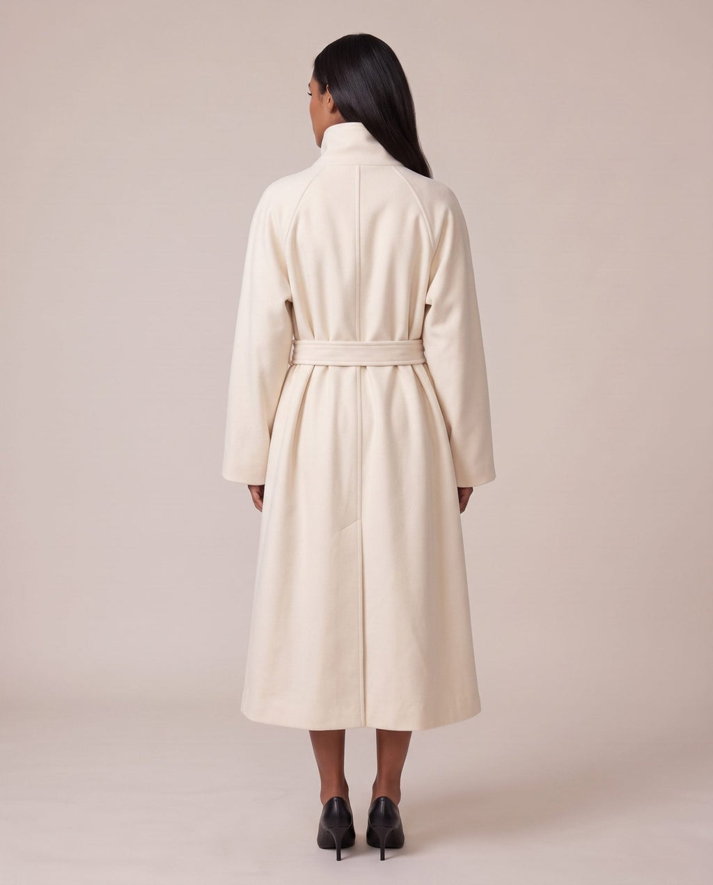 Cappotto lungo con collo a imbuto ZURIGO - Follie by Alice