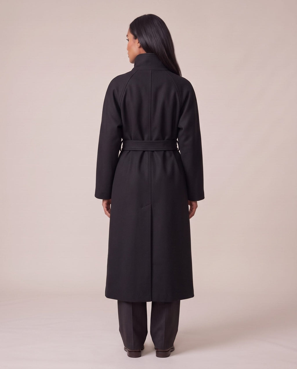 Cappotto lungo con collo a imbuto ZURIGO - Follie by Alice