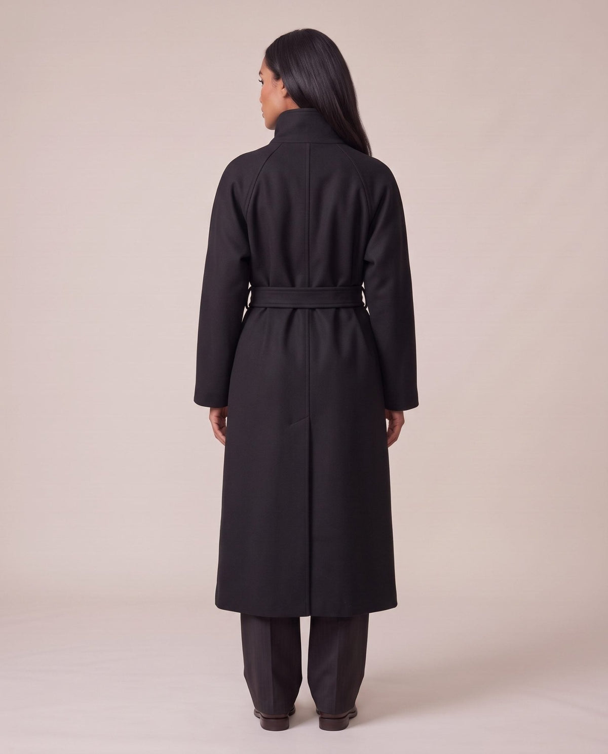 Cappotto lungo con collo a imbuto ZURIGO - Follie by Alice