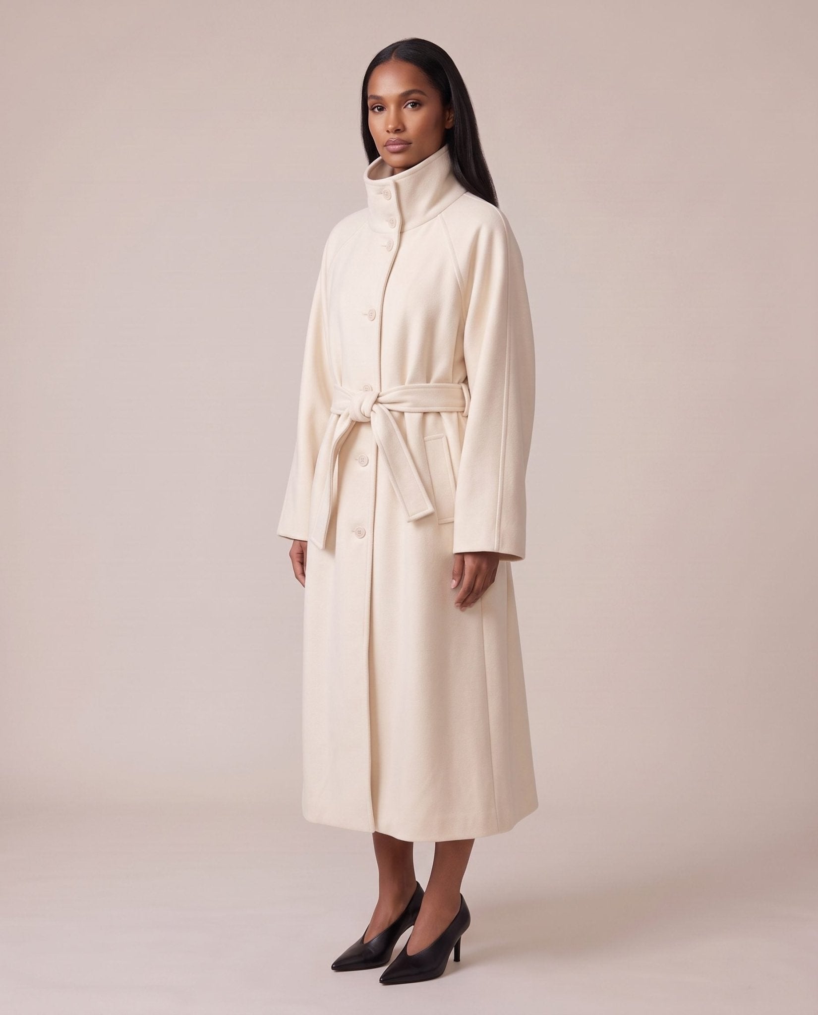 Cappotto lungo con collo a imbuto ZURIGO - Follie by Alice Immagine secondaria del prodotto