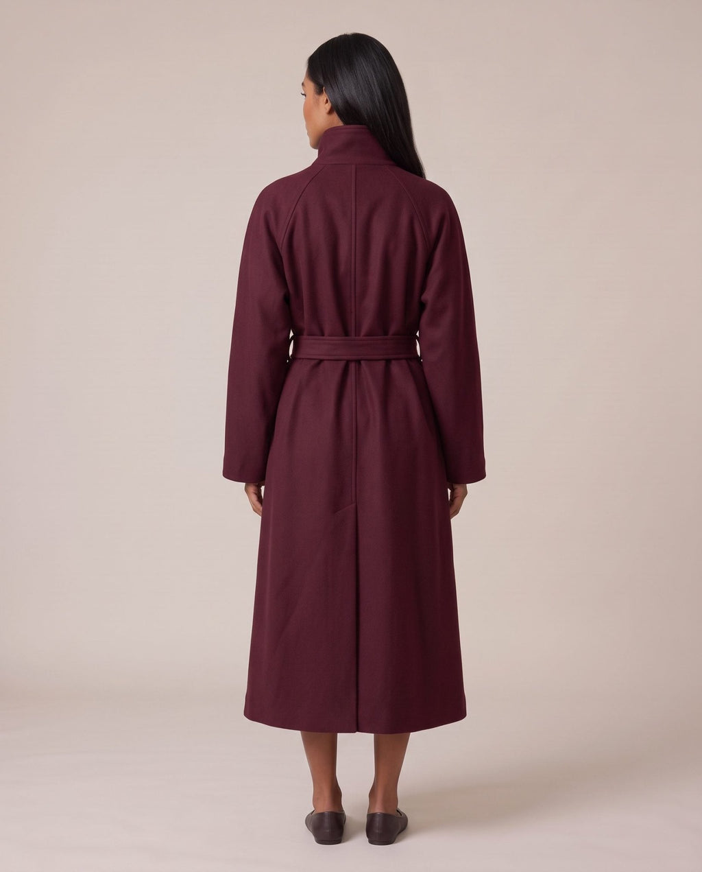 Cappotto lungo con collo a imbuto ZURIGO - Follie by Alice
