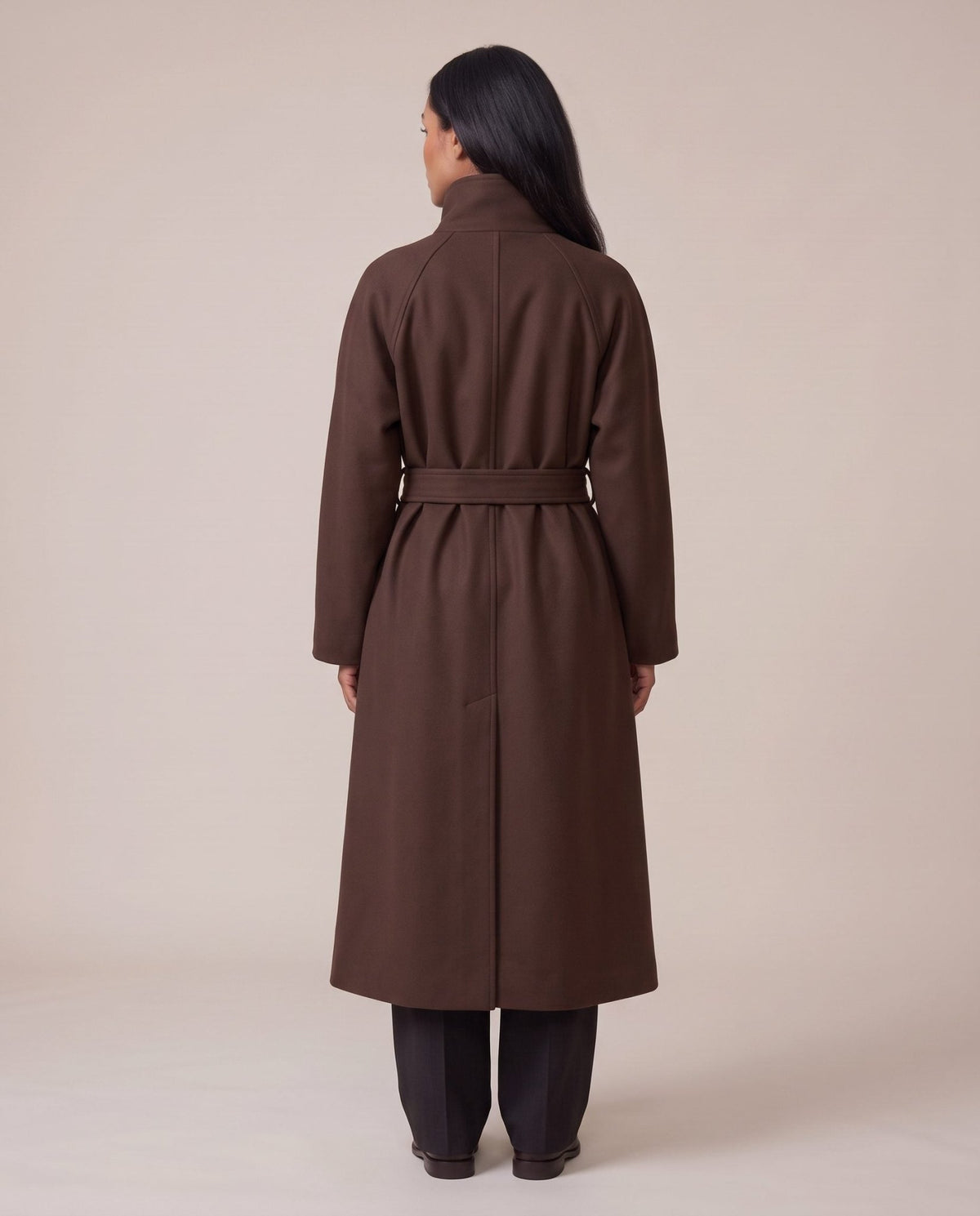 Cappotto lungo con collo a imbuto ZURIGO - Follie by Alice