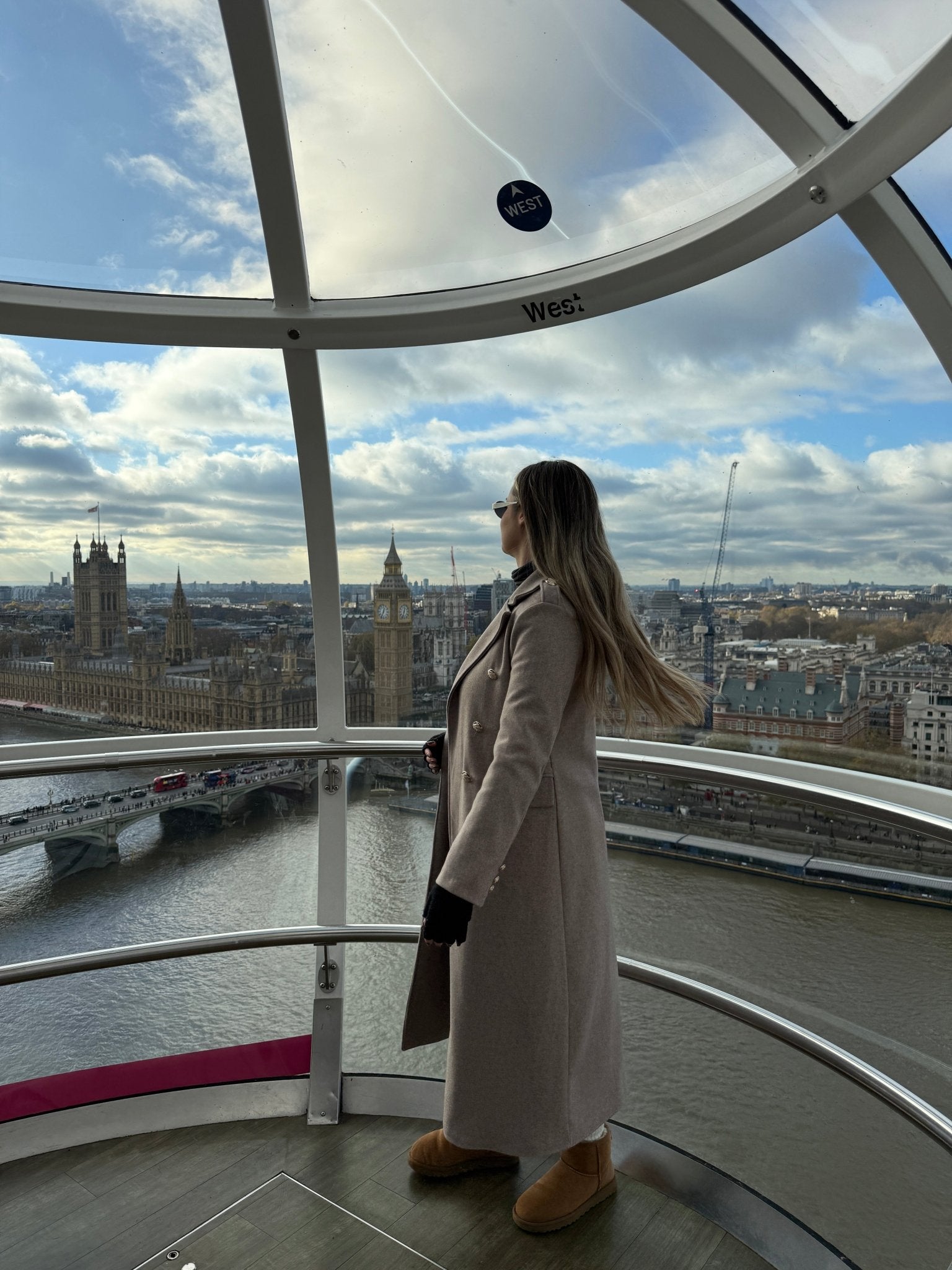 Cappotto lungo doppiopetto con bottoni gioiello - Follie by Alice