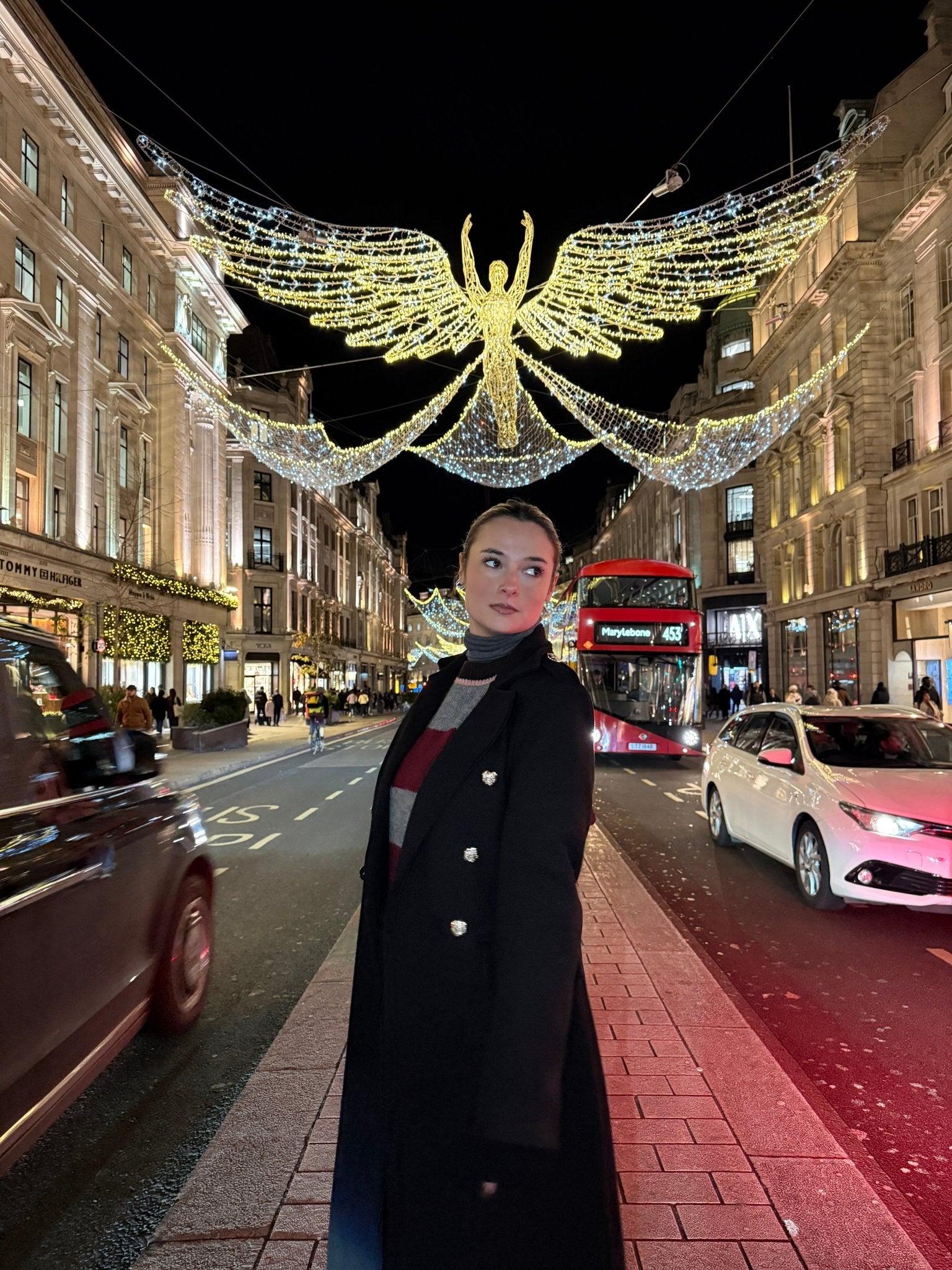 Cappotto lungo doppiopetto con bottoni gioiello - Follie by Alice