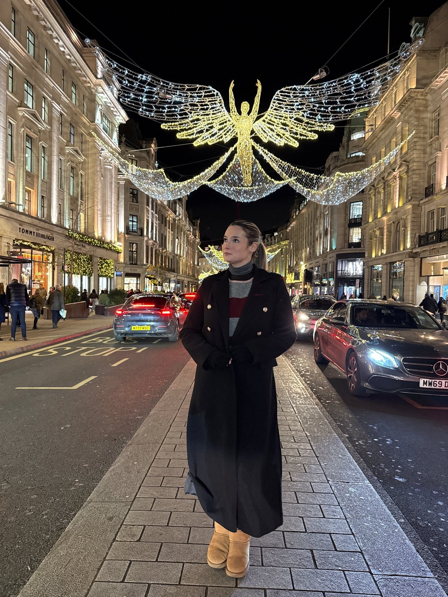 Cappotto lungo doppiopetto con bottoni gioiello - Follie by Alice