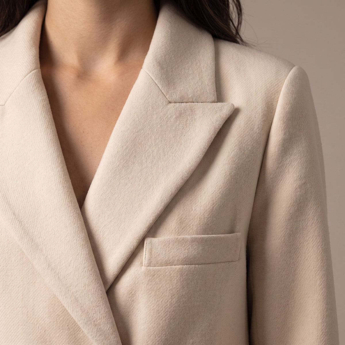 Cappotto lungo doppiopetto con revers BIG BEN - Follie by Alice