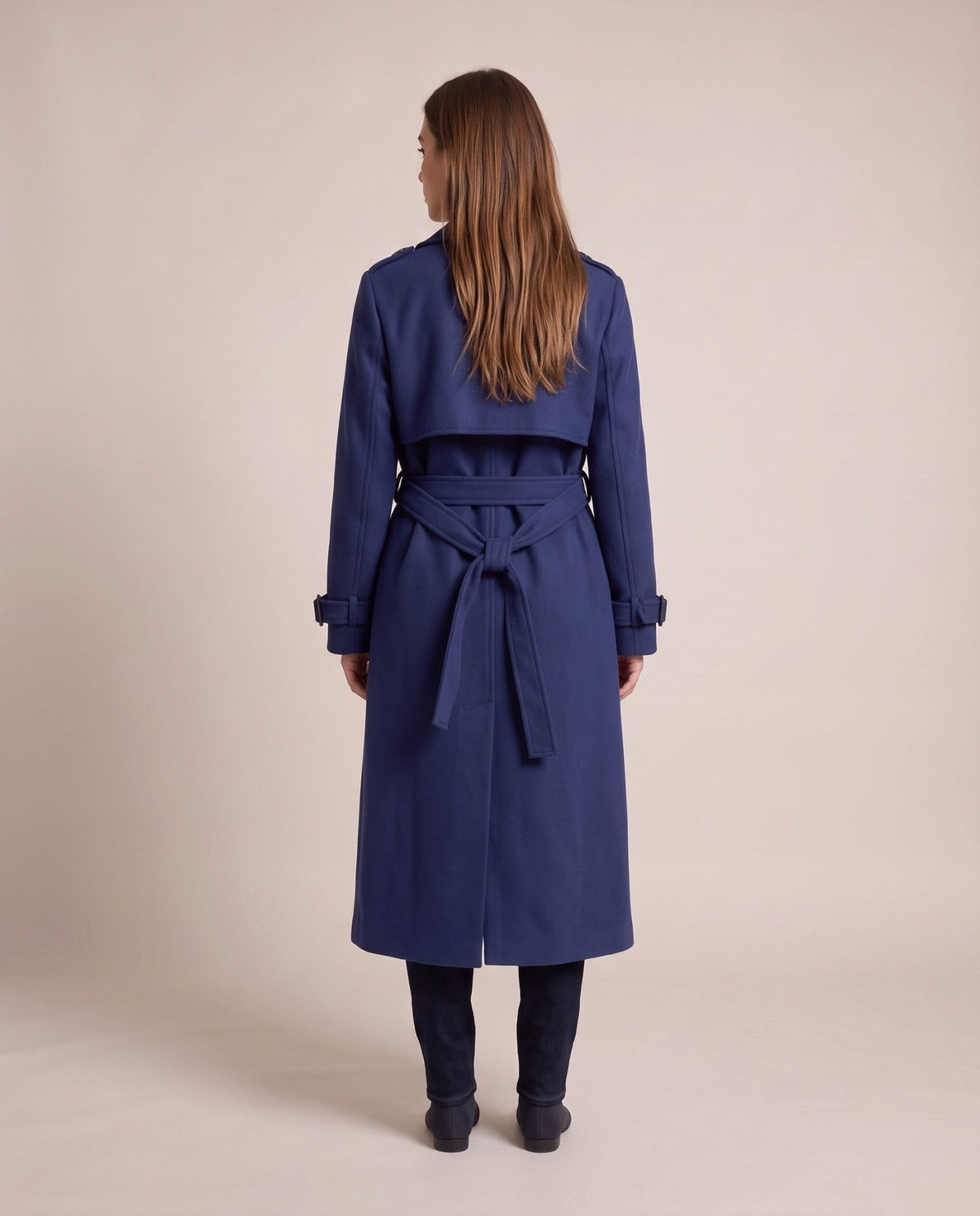Cappotto trench lungo con patta LONDRA - Follie by Alice